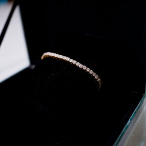 Bracelete Riviera Dourado com Cristais