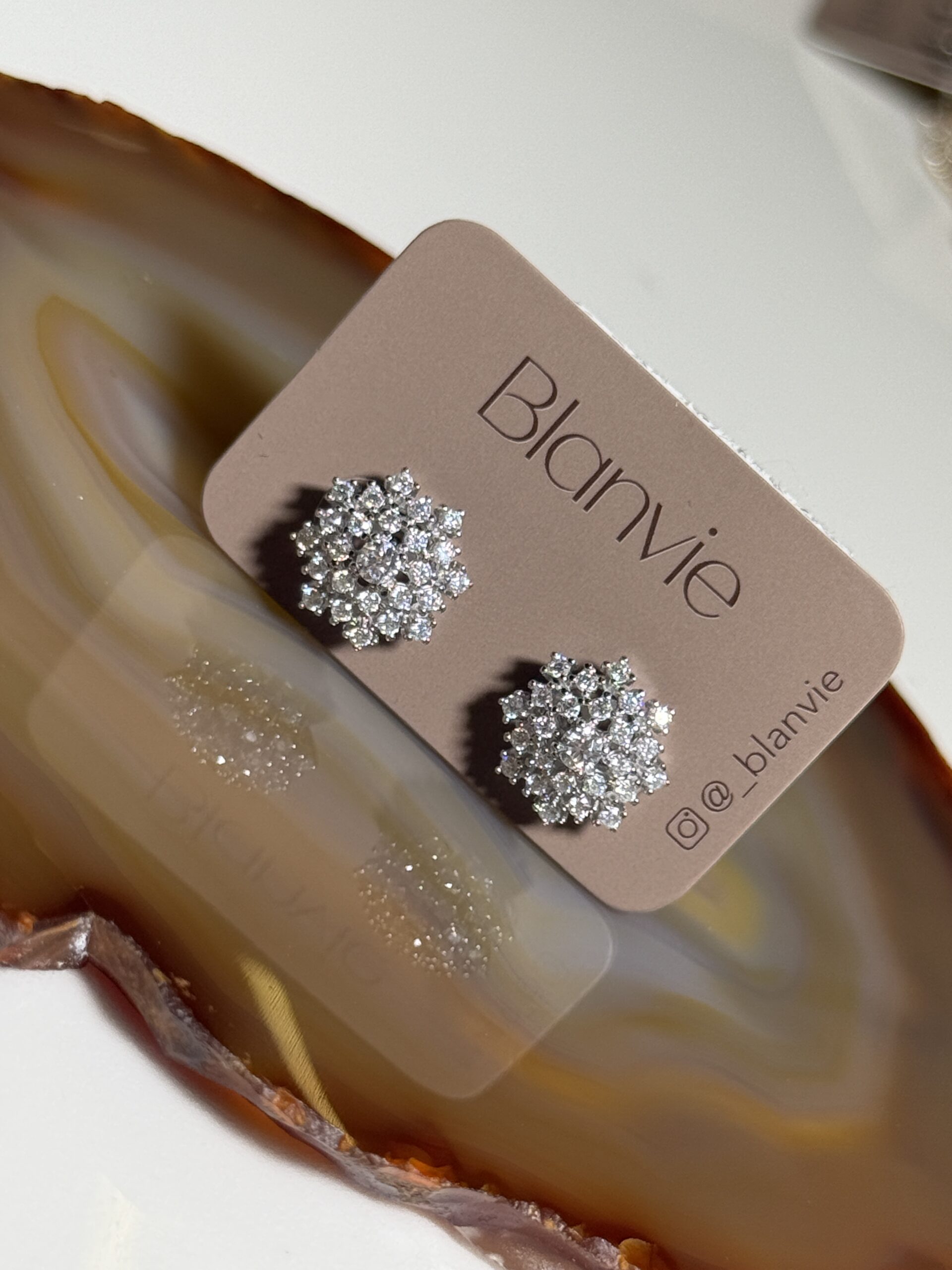 Brinco Estrela Radiante Moissanite