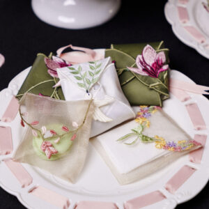 Sachês Bordados Jardin de Linge