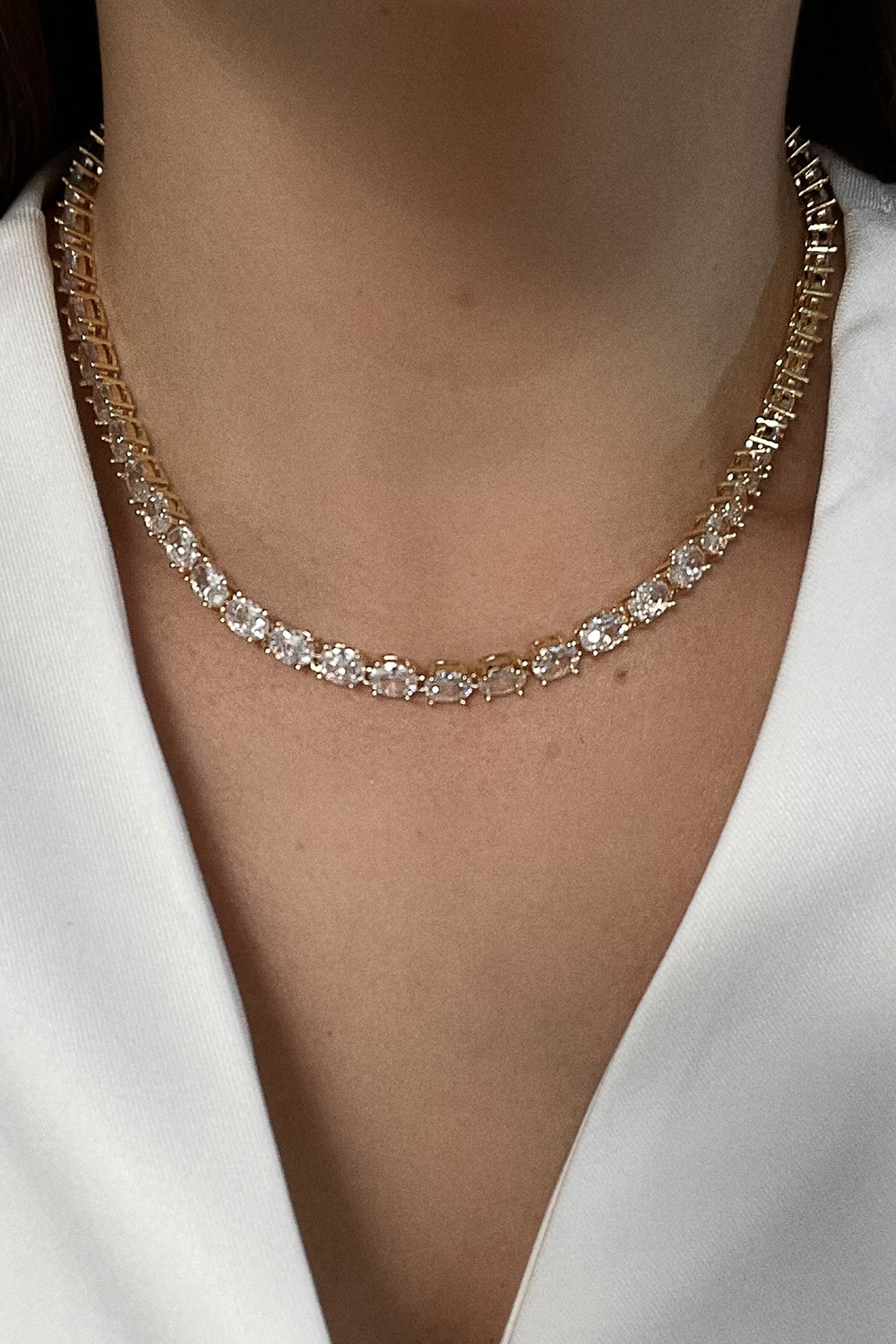 Colar Curto Riviera Gold