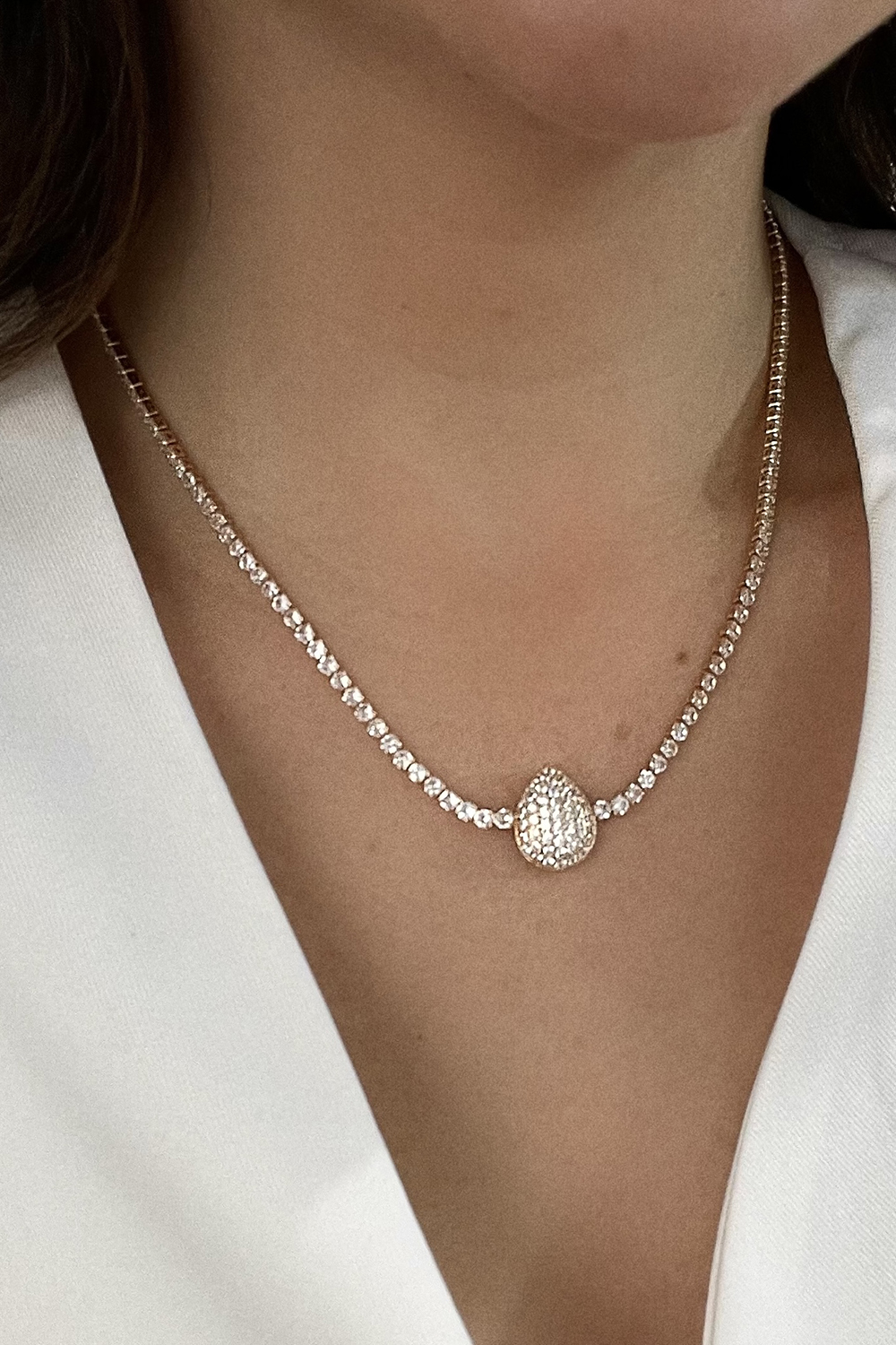 Colar Gota Riviera Gold