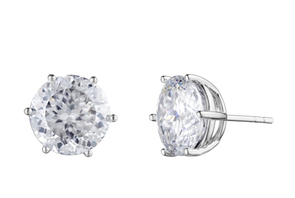 Brinco Solitário Moissanite