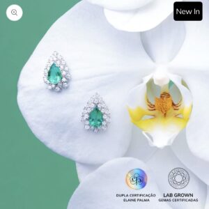 Brinco Gota Emerald