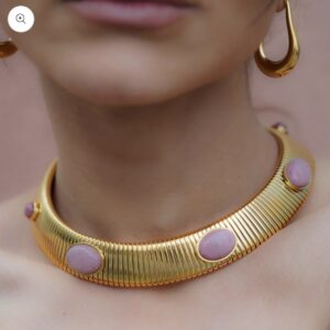 Colar Bela Rodocrosita