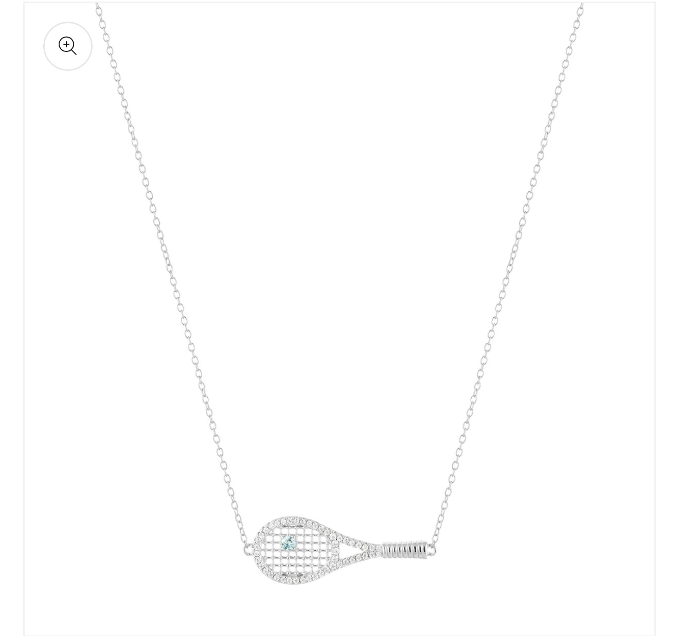 Colar Beach tennis Azul Prata